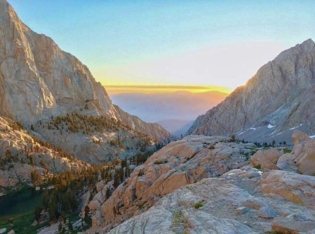 Sunrise on the Mt. Whitney trail