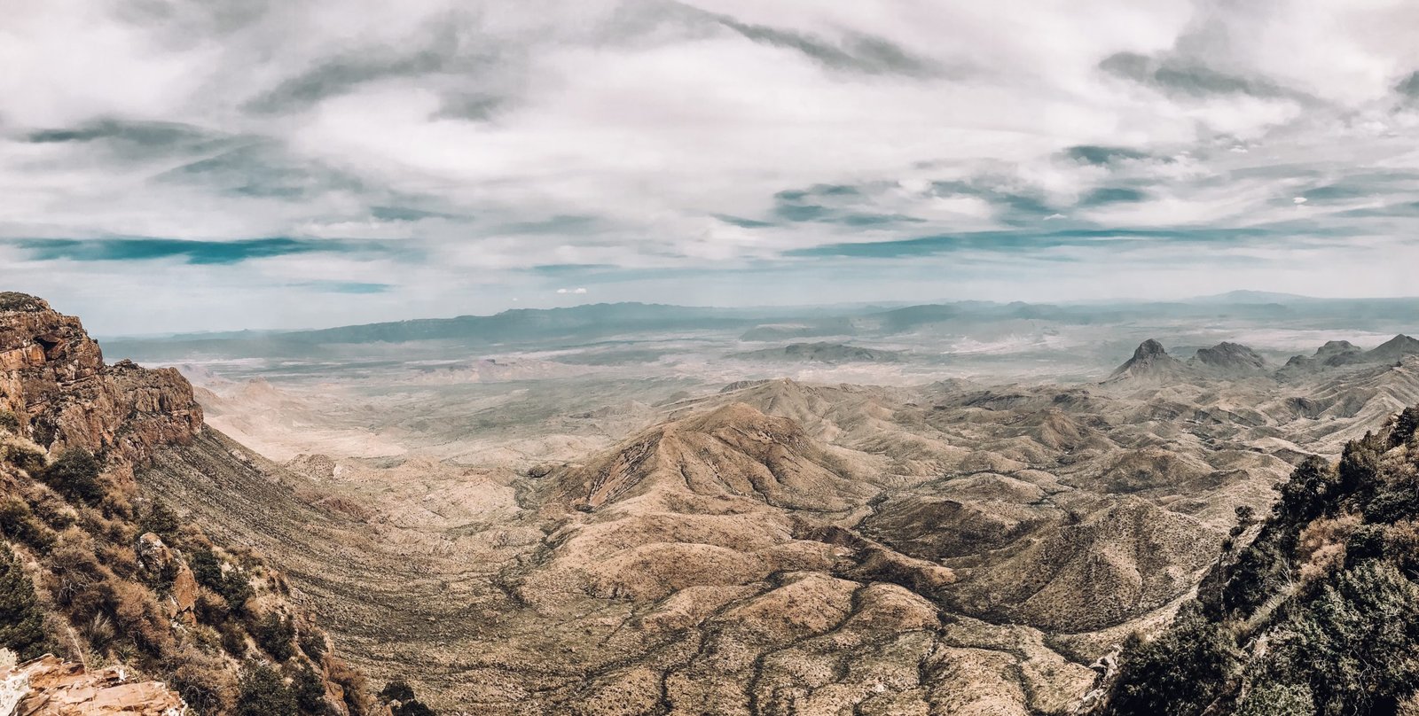 Aerial shot of Big Bend NP