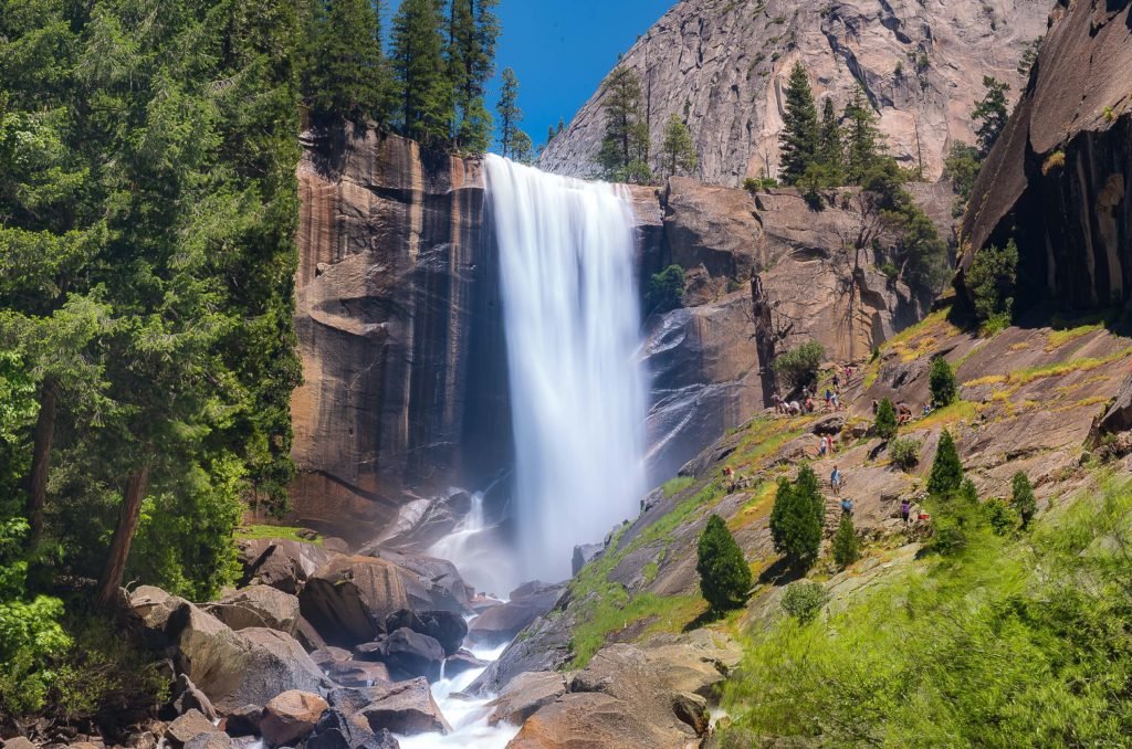 vernal falls in Yosemite national park