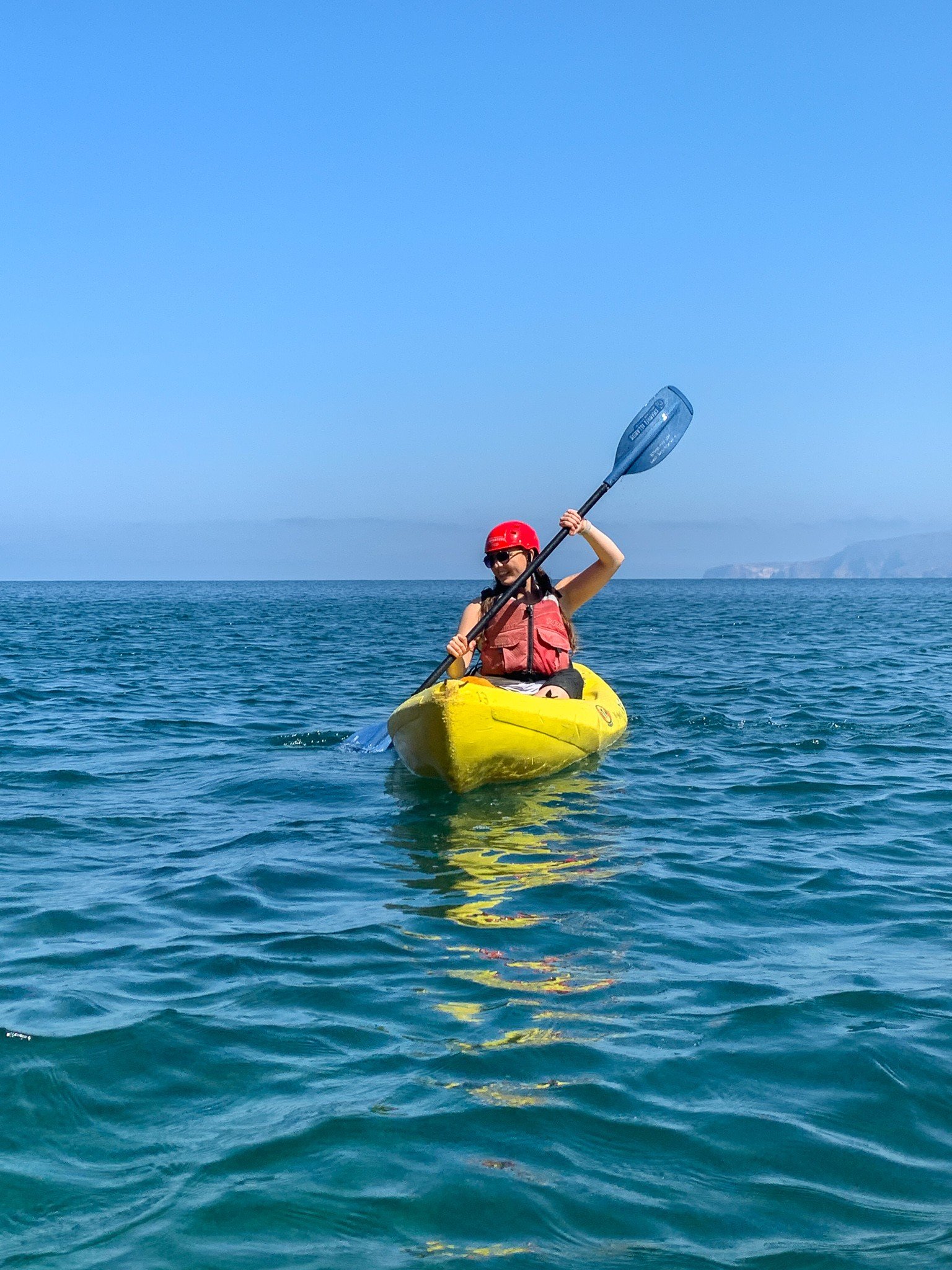 woman kayaking