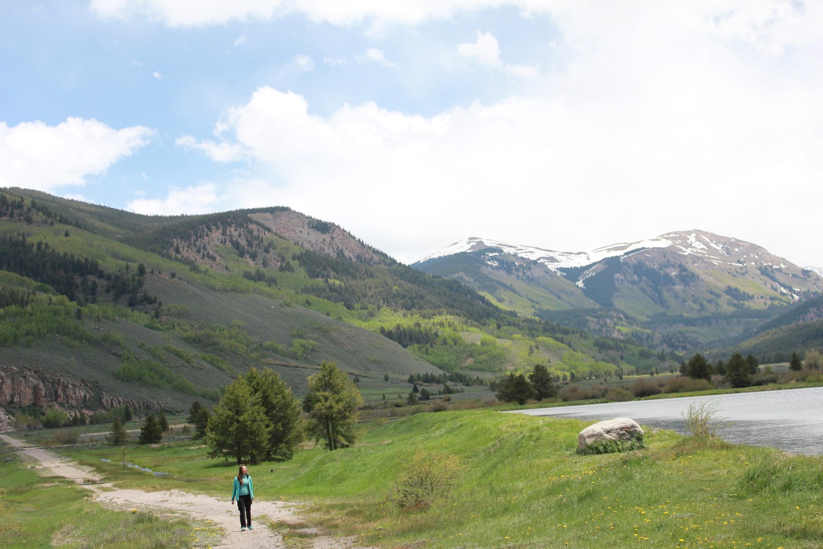 woman hiking in colorado