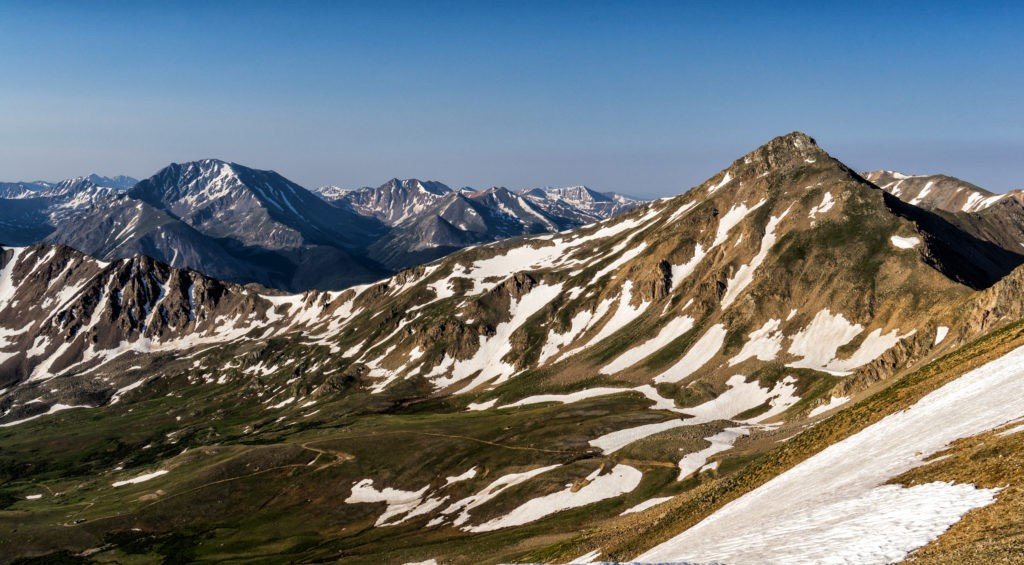 Colorado Rocky Mountains. Vast vistas of the Sawatch Range in central Colorado