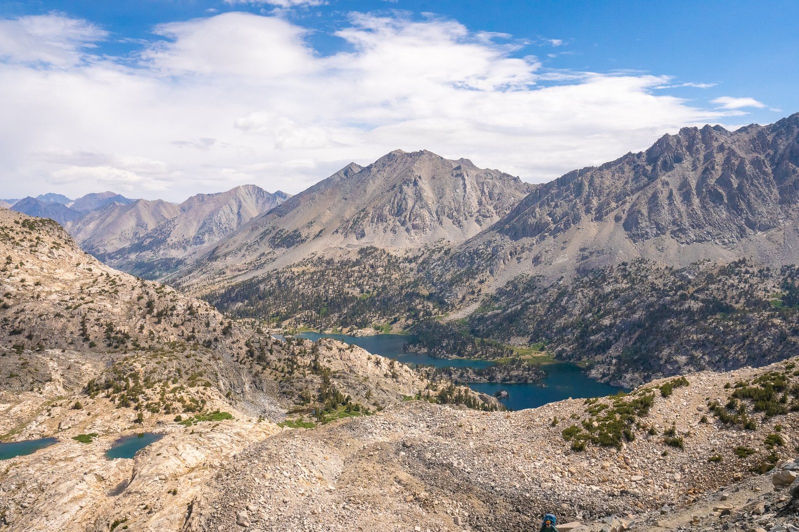 view from glen pass in california